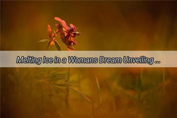 Melting Ice in a Womans Dream Unveiling the Hidden Messages of Transformation